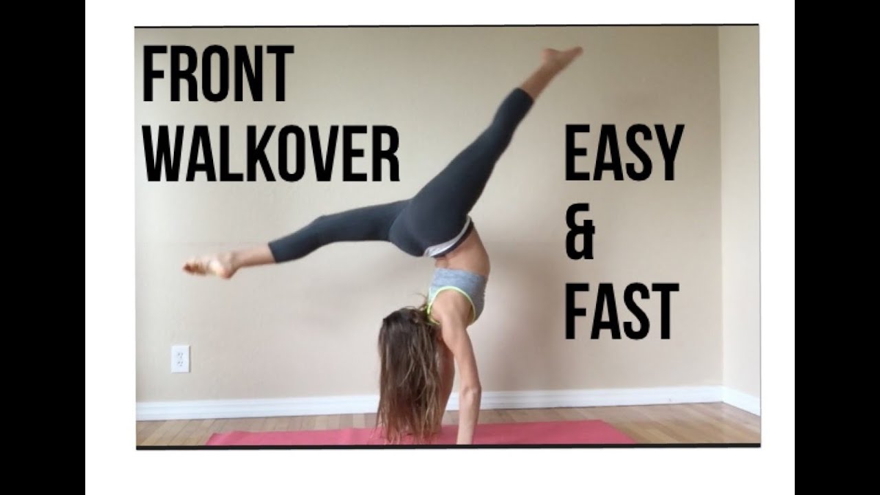 How to do a FRONT WALKOVER (SIMPLE, FAST, AND EASY)