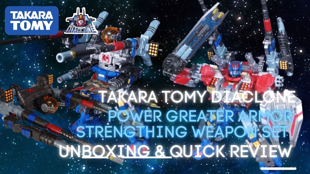 Diaclone DA-88 Powered Greater Armored Weapon Enhancement Unboxing and Quick Review