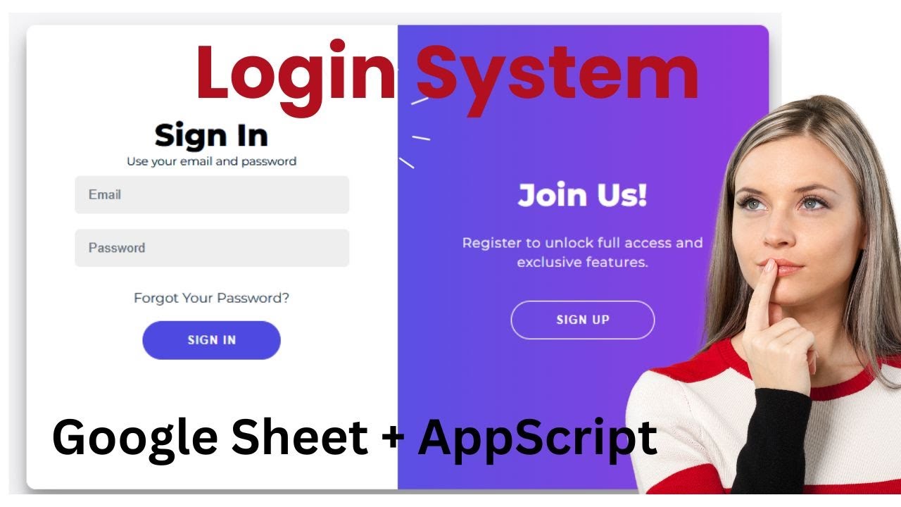 Build a Secure Login System Using Google Apps Script | CRUD App