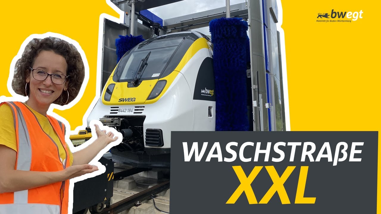 Waschanlage XXL: So funktioniert die Zugreinigung.