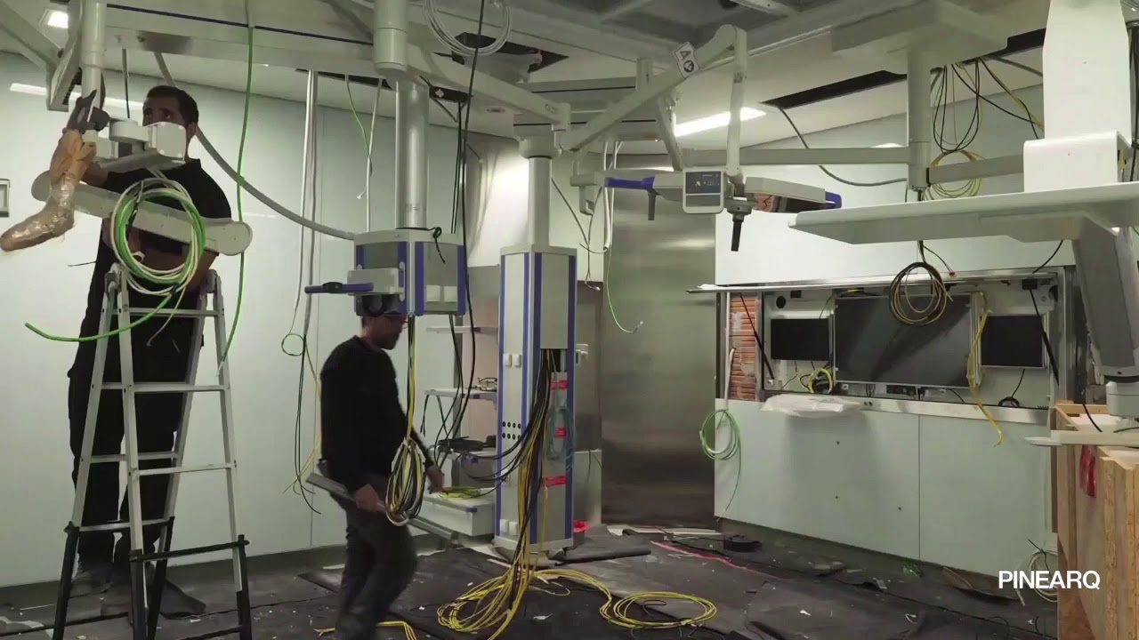Montaje de los Quirófanos 4K-UHD del Hospital del Mar