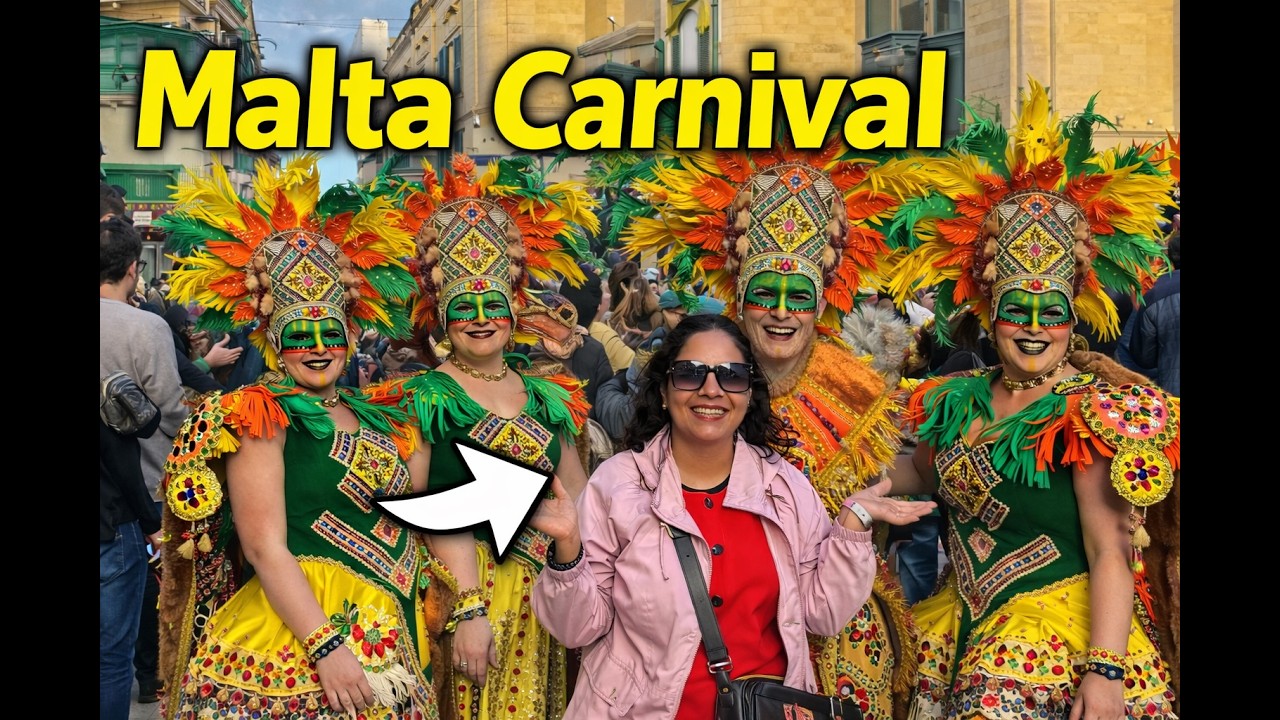 Inside Malta Carnival 2026 Valletta 🇲🇹 | Costumes, Street Food & Family Fun