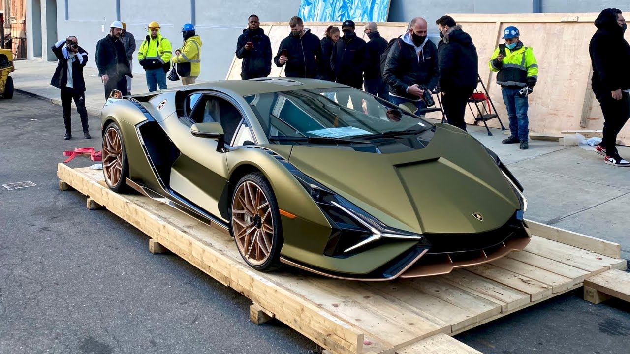 The $3 Million Lamborghini Sian Unboxing in New York City!