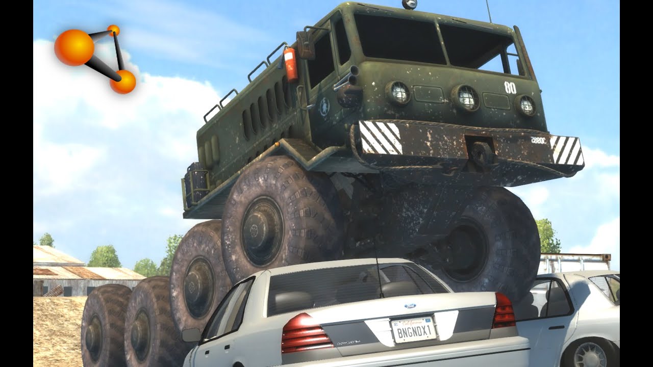 BeamNG.Drive Mod : BLK MAZ-535 Truck (Crash test)
