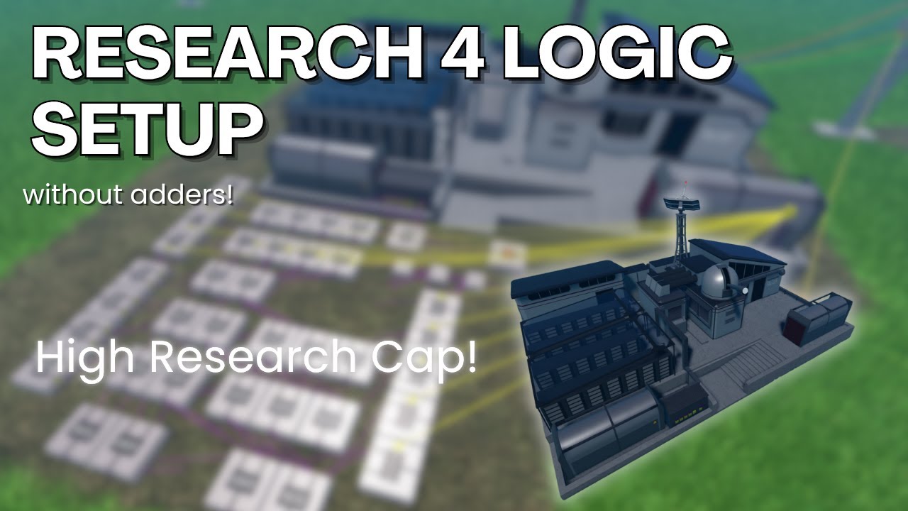 Logic for Research Station4 (without adders)! | Industrialist Roblox