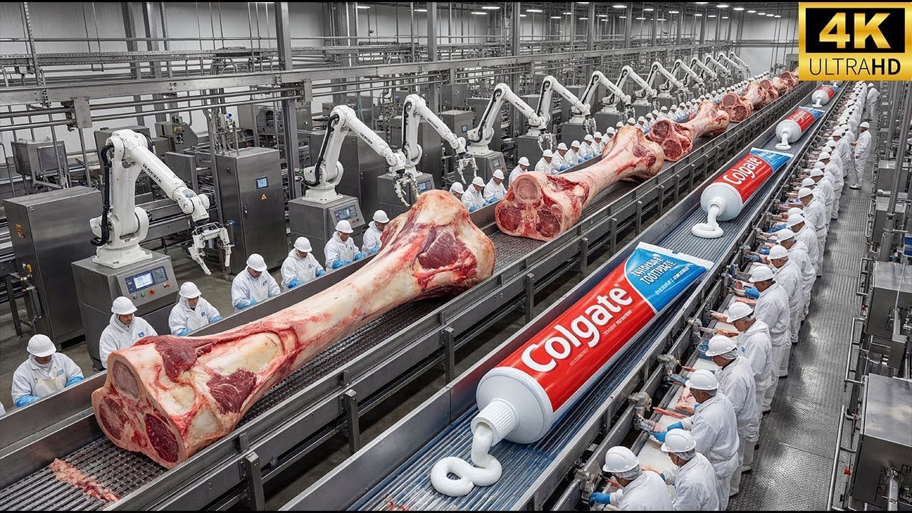 La Fábrica De IA Más Grande De Pasta Dental – DE HUESOS ANIMALES A CREMA DENTAL (PROCESO COMPLETO)