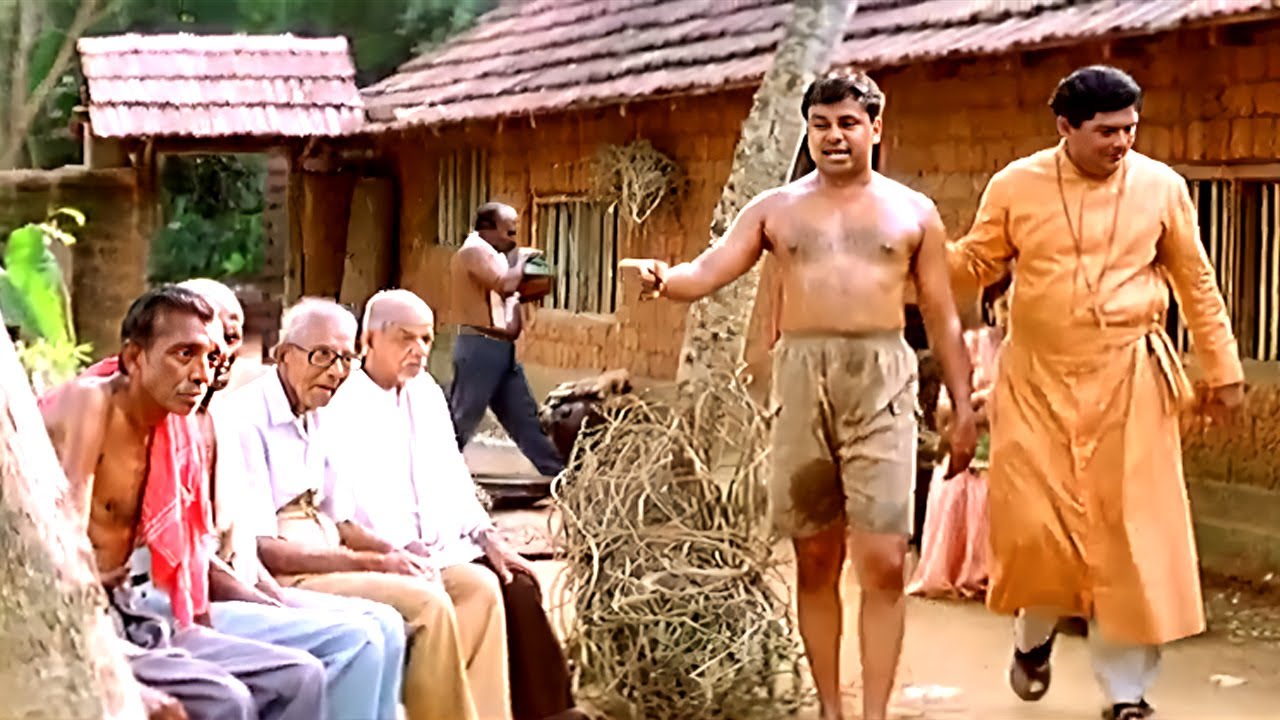അച്ഛാ പിച്ചക്കാരനാണന്നു തോന്നുന്നു എന്തെങ്കിലും കൊടുക്ക് 😀 | Thilakkam Malayalam movie comedy scenes