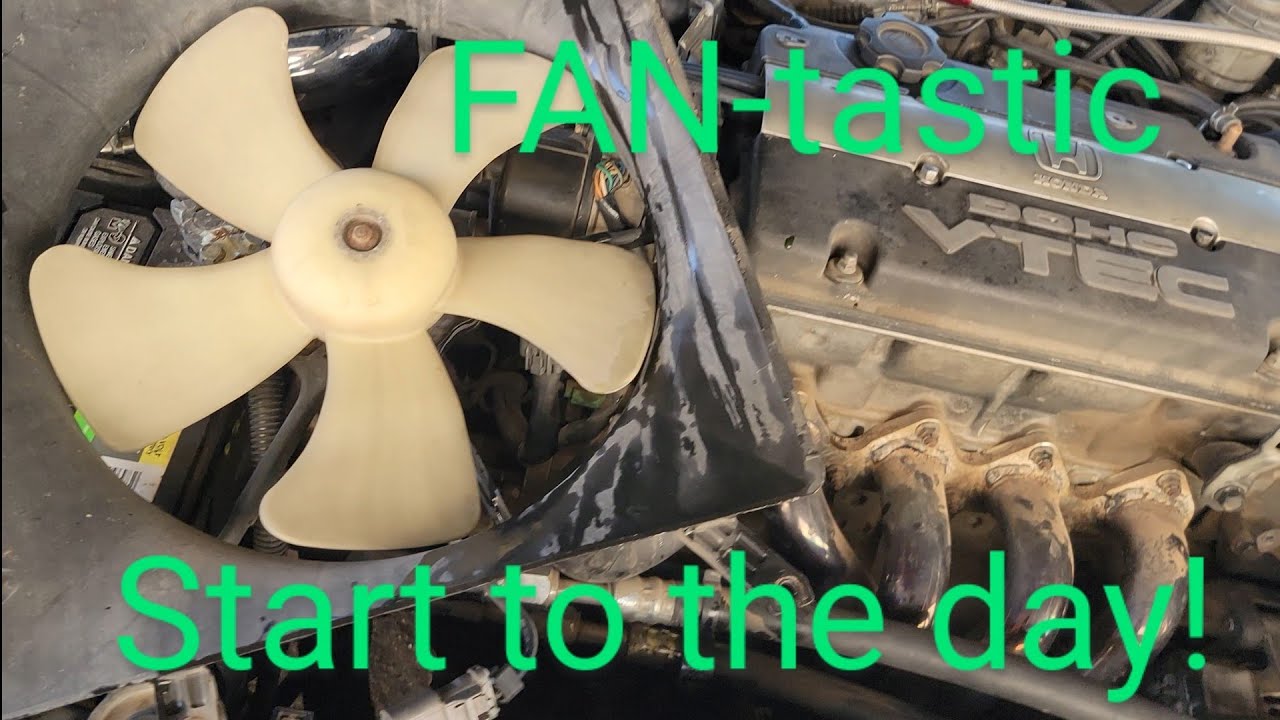 Aftermarket Radiator Cooling Fan Install on 1994 Honda Prelude Vtec