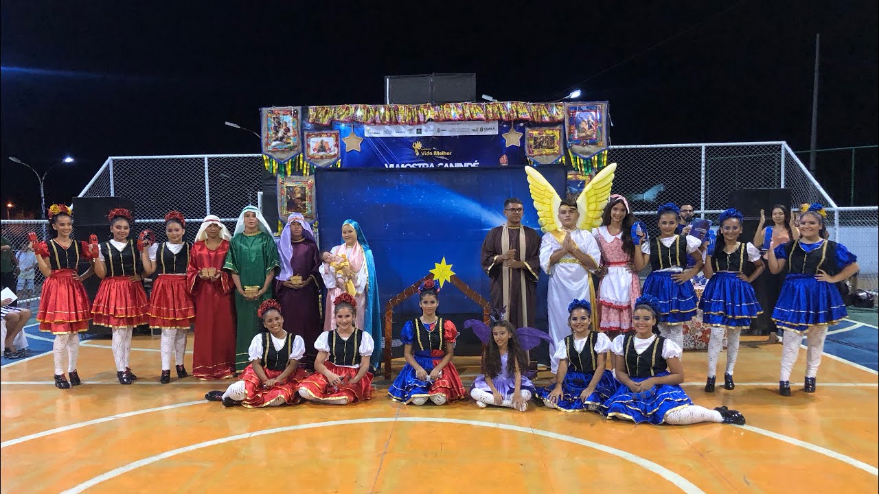 Apresentação Pastoril Estrela do Oriente na VI AMOSTRA NATAL DE LUZ CANINDÉ CE