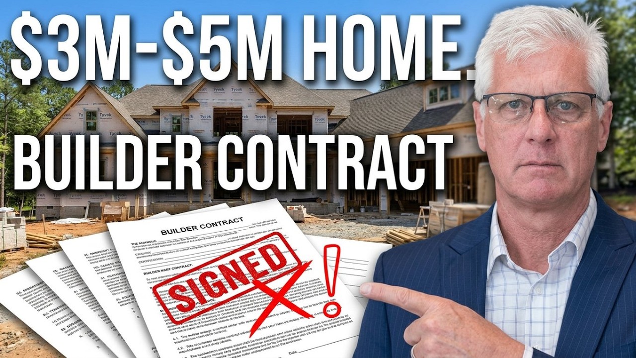 Before You Build a $3M–$5M Home, Watch This (Builder Contracts Explained)
