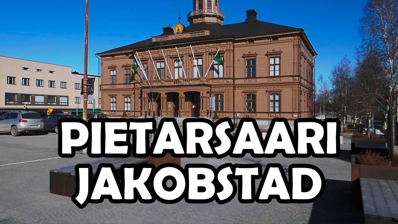 Pietarsaari day walk, Finland. Virtual walk, natural sound.