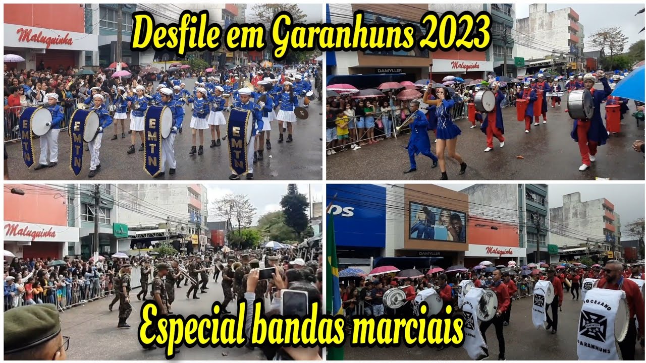 DESFILE EM GARANHUNS 2023 ESPECIAL SÓ BANDAS MARCIAIS #garanhuns #desfileemgaranhuns