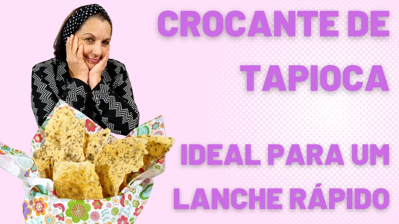Snack rápido de Tapioca - só 3 ingredientes