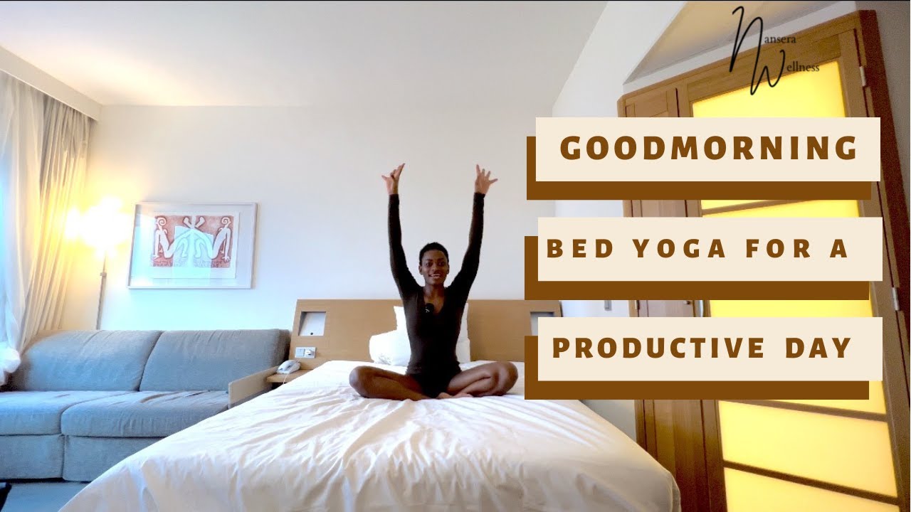 Morning yoga in bed to have a productive day 2023 | Beginners good morning yoga stretch for everyday