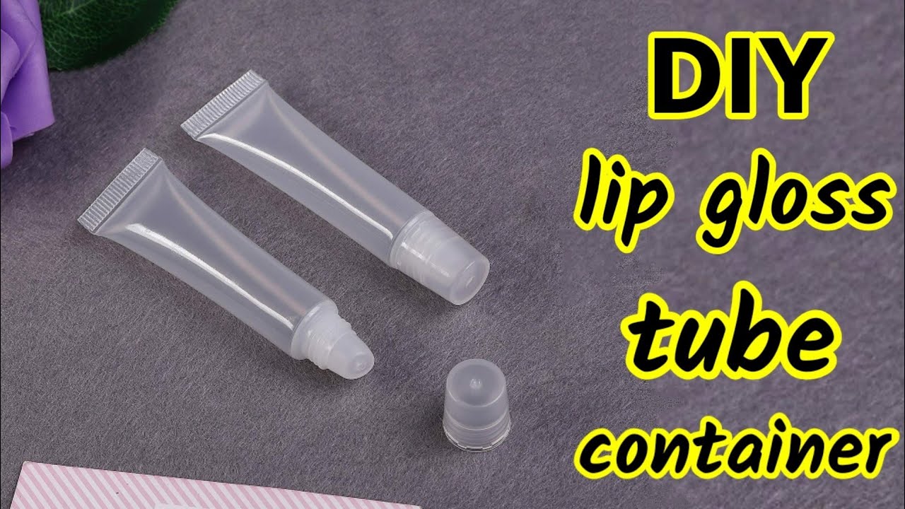 DIY Lip Gloss Tube Container/How to make Lip Gloss container at Home/DIY Transparent lip gloss tube