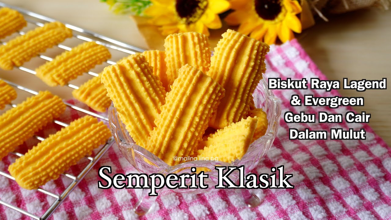 biskut semperit klasik lagend rangup gebu & cair dalam mulut malina lina pg | biskut raya 2024