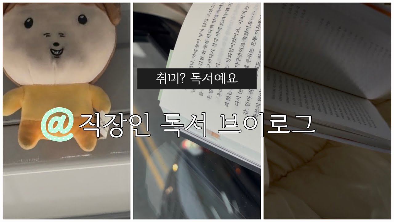 취미가 독서인 직장인 독서 브이로그 | 진짜 재밌는 책 추천, 독서 용품 추천, 북커버 추천, 출근 … 하면서 독서하기