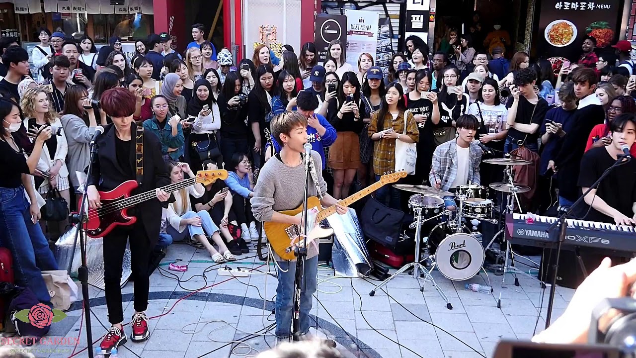 180922 The Rose (더로즈) Hongdae Busking: Beautiful Girl