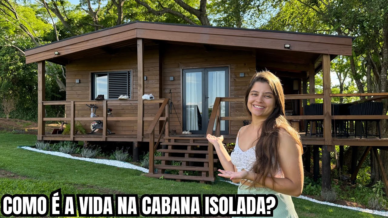 Como é nossa rotina vivendo em uma cabana isolada na mata?