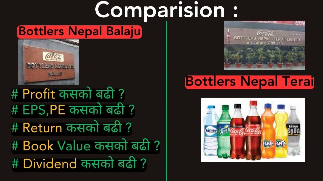 Stock Comparision | Bottlers Nepal Balaju VS Bottlers Nepal Terai | Nepali sharemarket NEPSE