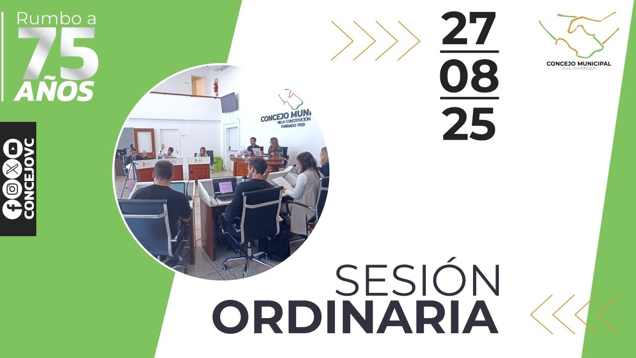 Sesión Ordinaria N21 | 27AGO2025