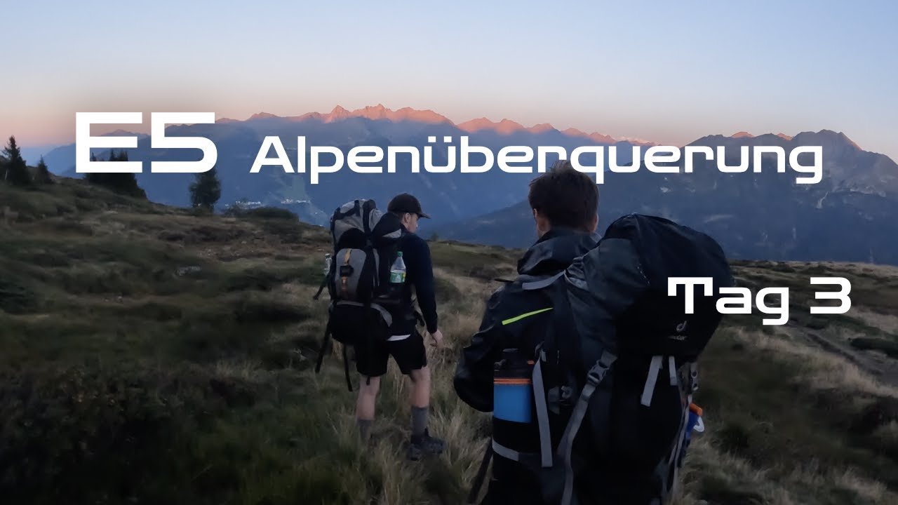 E5 Alpenüberquerung Oberstdorf - Meran, Tag 3: Gondel VS Wandern und Dani hat Kapriolen