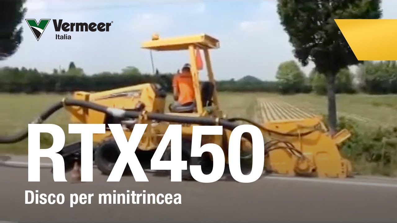 Trencher Vermeer RTX450 - disco per minitrincea