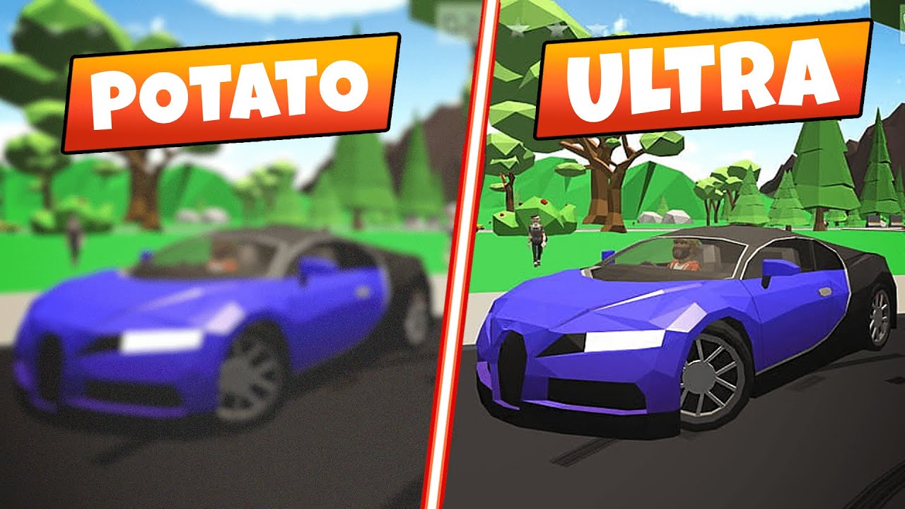 Dude Theft Wars Potato VS Ultra (GRAPHICS COMPARISON)