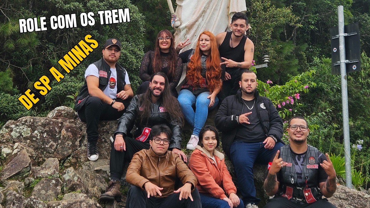 ⛰️SÃO BENTO DE SAPUCAI-SP: MIRANTE, CURVAS E MUITA CHUVA COM OS TREM DO ASFALTO! 🏍️🌩️