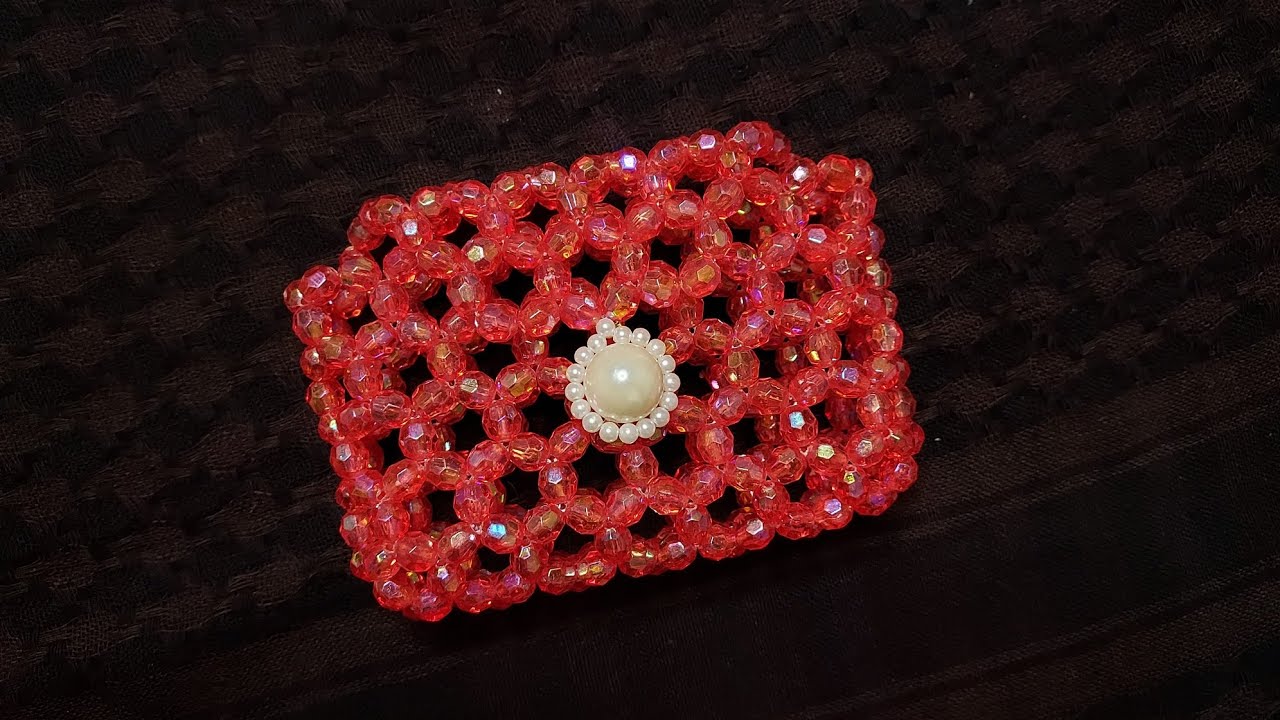 สอนทำกระเป๋าลูกปัด แบบที่ 13 #กระเป๋าลูกปัด #handmade #diy