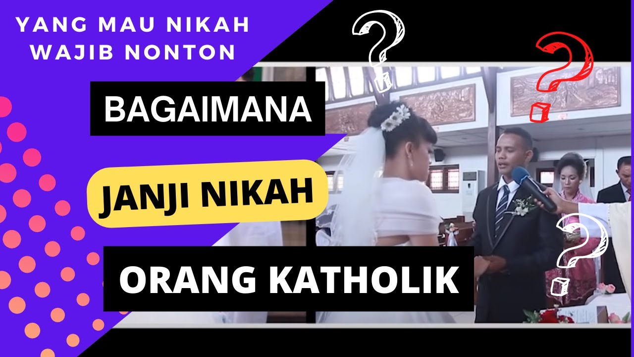 Begini Janji Pernikahan Orang Katolik