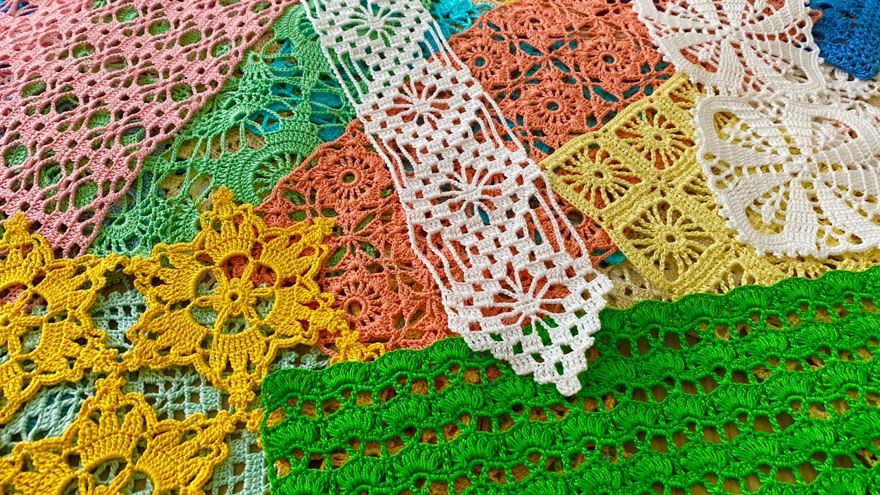 NEW and Beautiful Crochet Designs Runner, Tablecloth, Shawl, Blouse and Motif Patterns