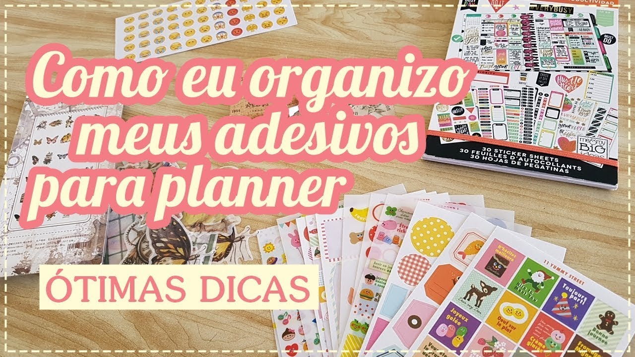 ORGANIZAÇÃO | Adesivos para Planner