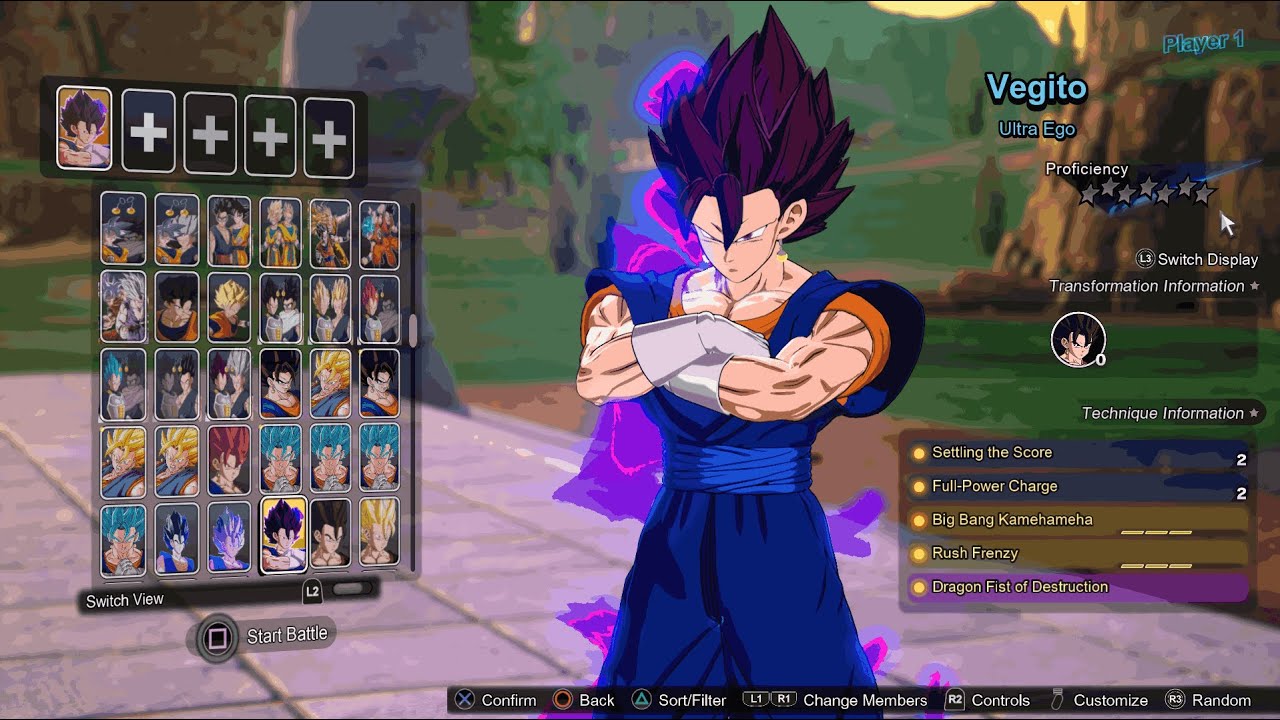 Dragon Ball Sparking Zero - Vegito Ultra Ego VS Beerus