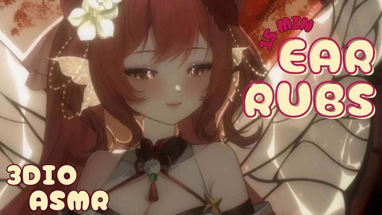 15 minutes of lotion ear rubs ~ no talking ~ 【3DIO ASMR】