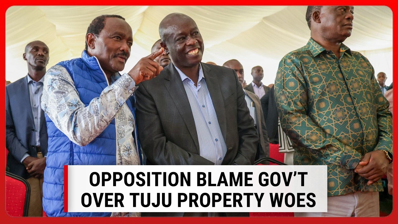 Gachagua, Kalonzo and Wamalwa slam gov't over ex-CS Tuju property woes