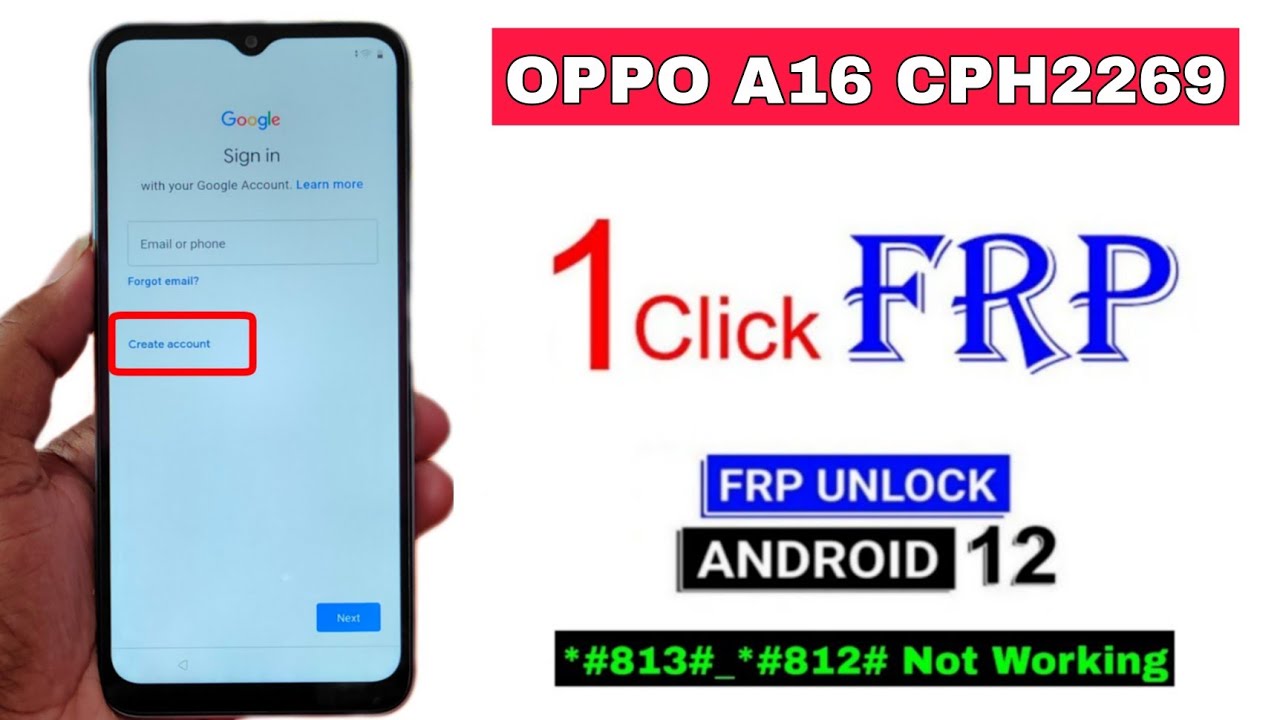 OPPO A16 FRP BYPASS ANDROID 12 | Without Pc | Oppo A16 Google Account Remove Android 12 | 100% Free
