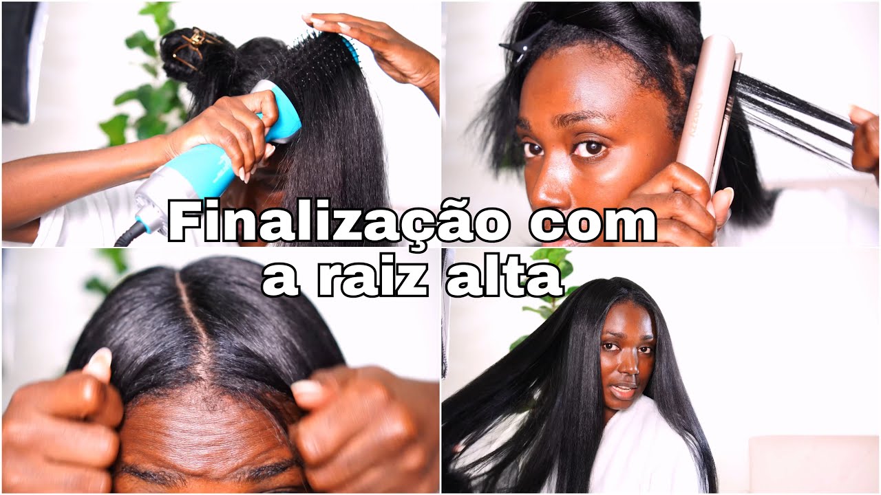 FINALIZAÇÃO DO MEU CABELO CRESPO COM A RAIZ ALTA