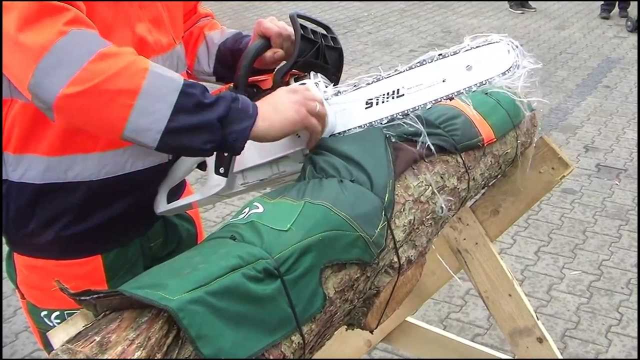 Spodnie antyprzecięciowe / przeciwprzecięciowe / anti-cut pants / schittschutz hose