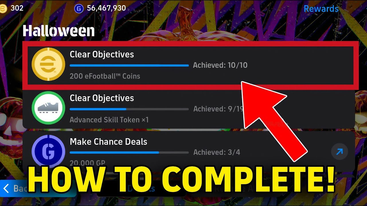 How to complete 10/10 Objectives in Halloween Campaign in eFootball 2026 | How to get 300 Free Coins