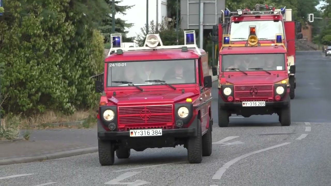 [Bundeswehr und BSE Ablösen] Großwaldbrand in Falkenberg/Elster || Einsatzfahrten beim Waldbrand