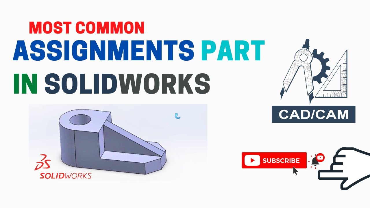 SolidWorks Tutorial | Practice Exercise | Assignment Guide