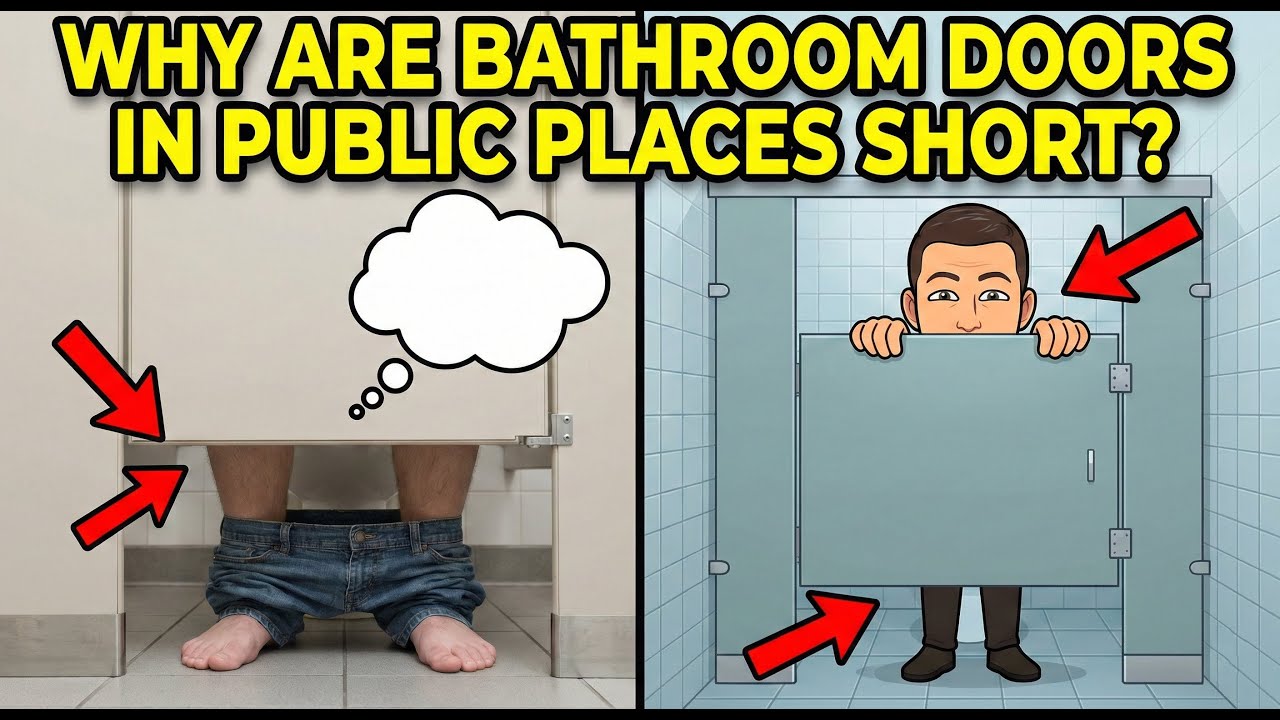 Public bathroom doors? Here's why they're so short