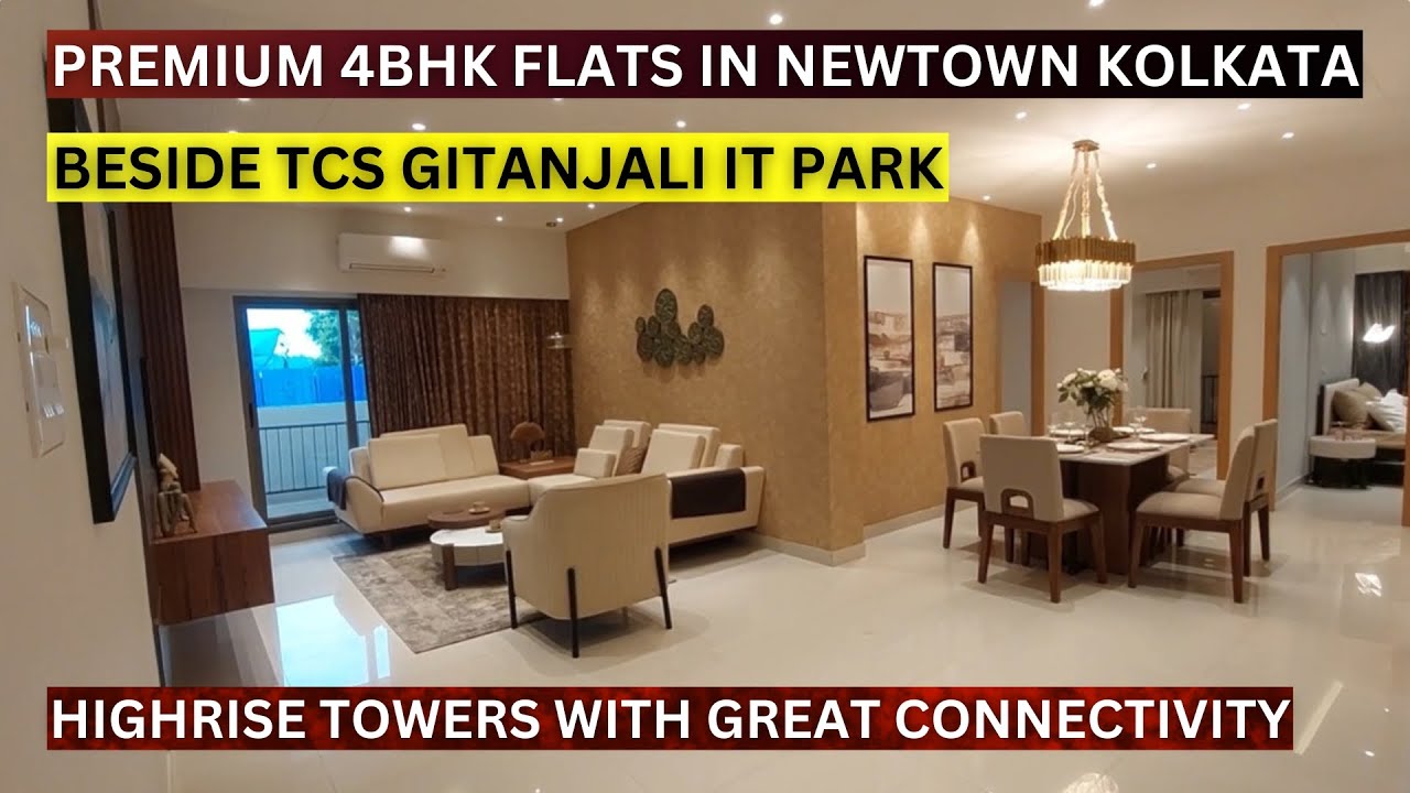 Premium 4Bhk Flats In Kolkata At Newtown Beside TCS Gitanjali It Park📞8100293325 #kolkata #property