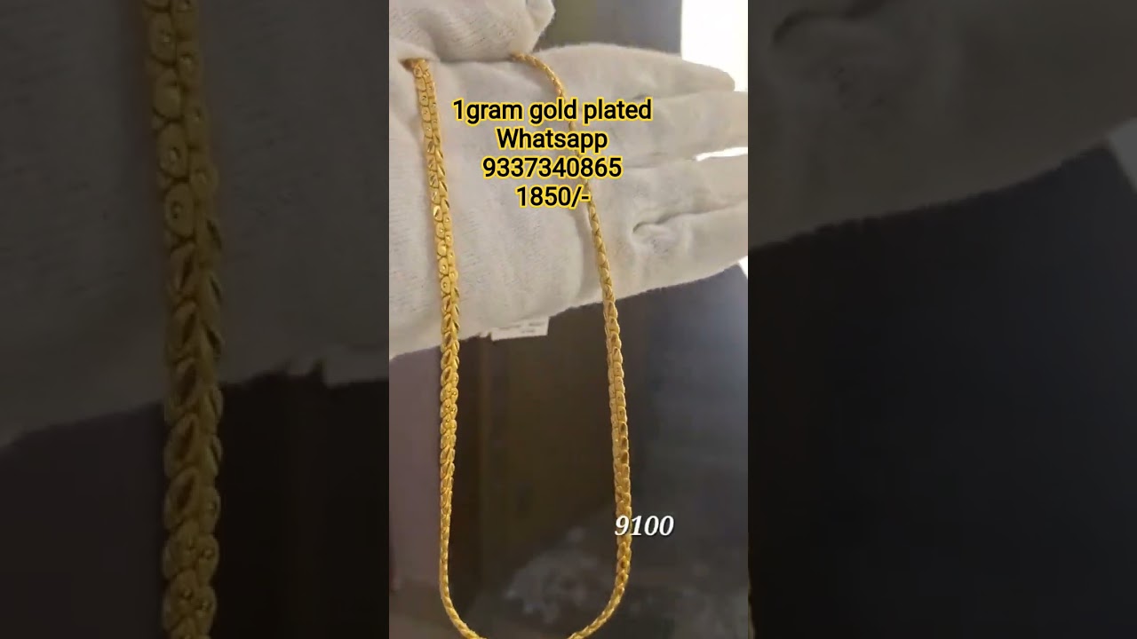 1gram gold plated chain collection 