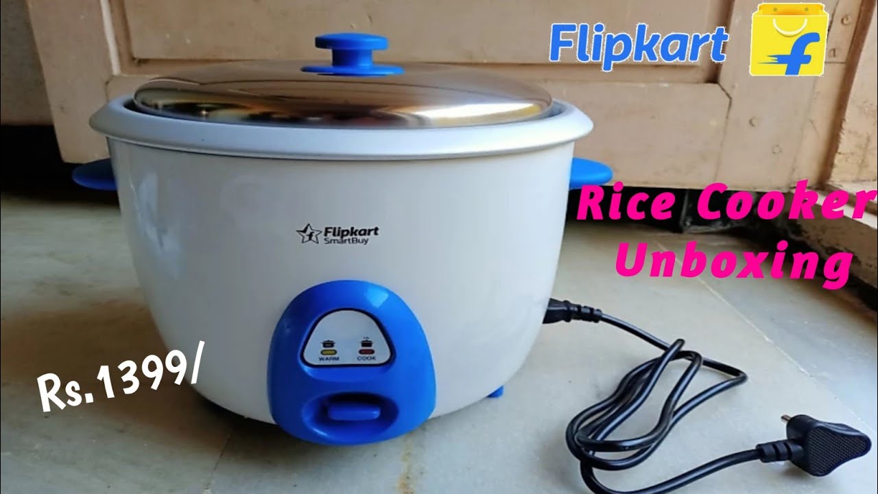 Flipkart smartbuy rice cooker unboxing & cooking process