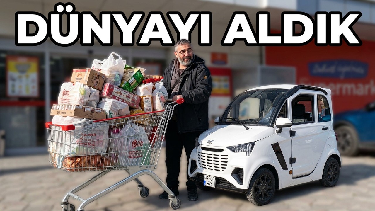 Volta Ev2 ile Markete gittik / Dünyayı aldı