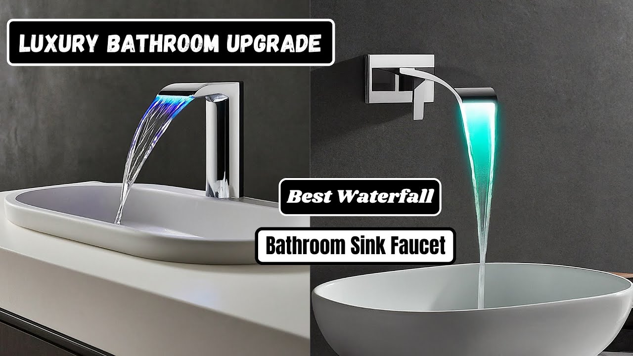 Best Waterfall Bathroom Sink Faucet |Luxury Bathroom Upgrade |