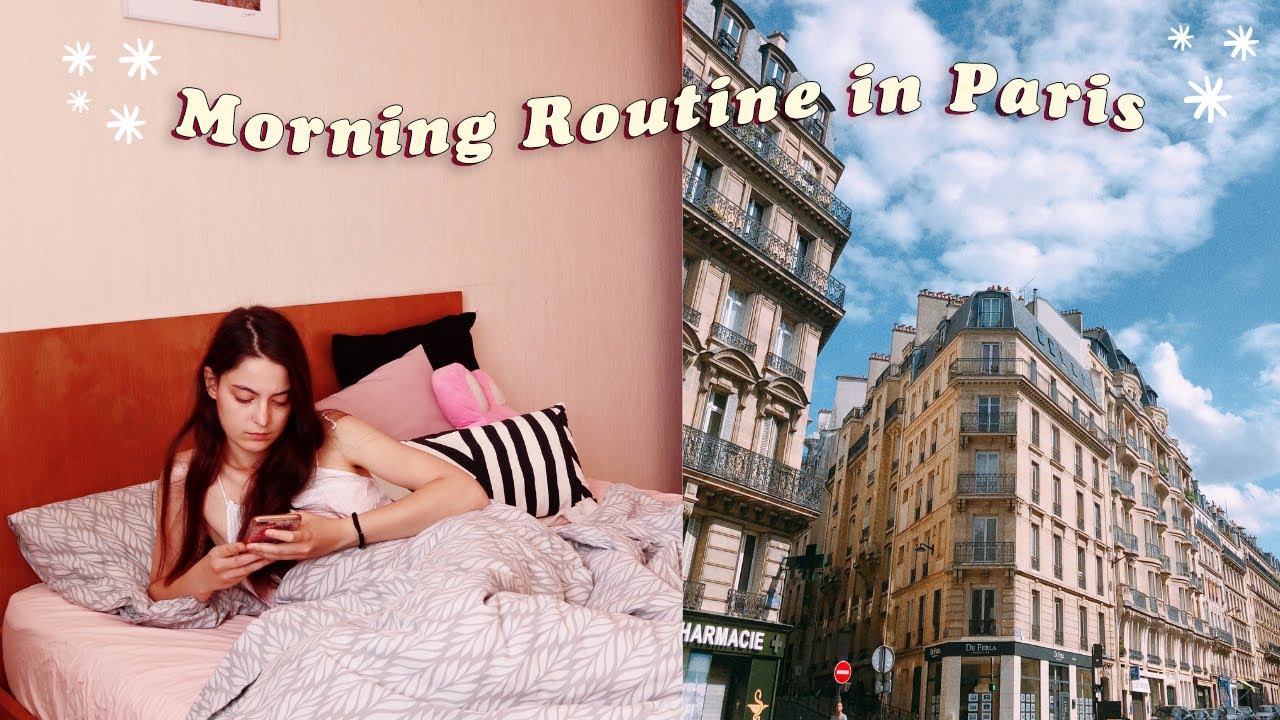 My Relaxing Morning Routine in Paris, France 💆🏻‍♀️☀️| de-stressing & calming morning routine