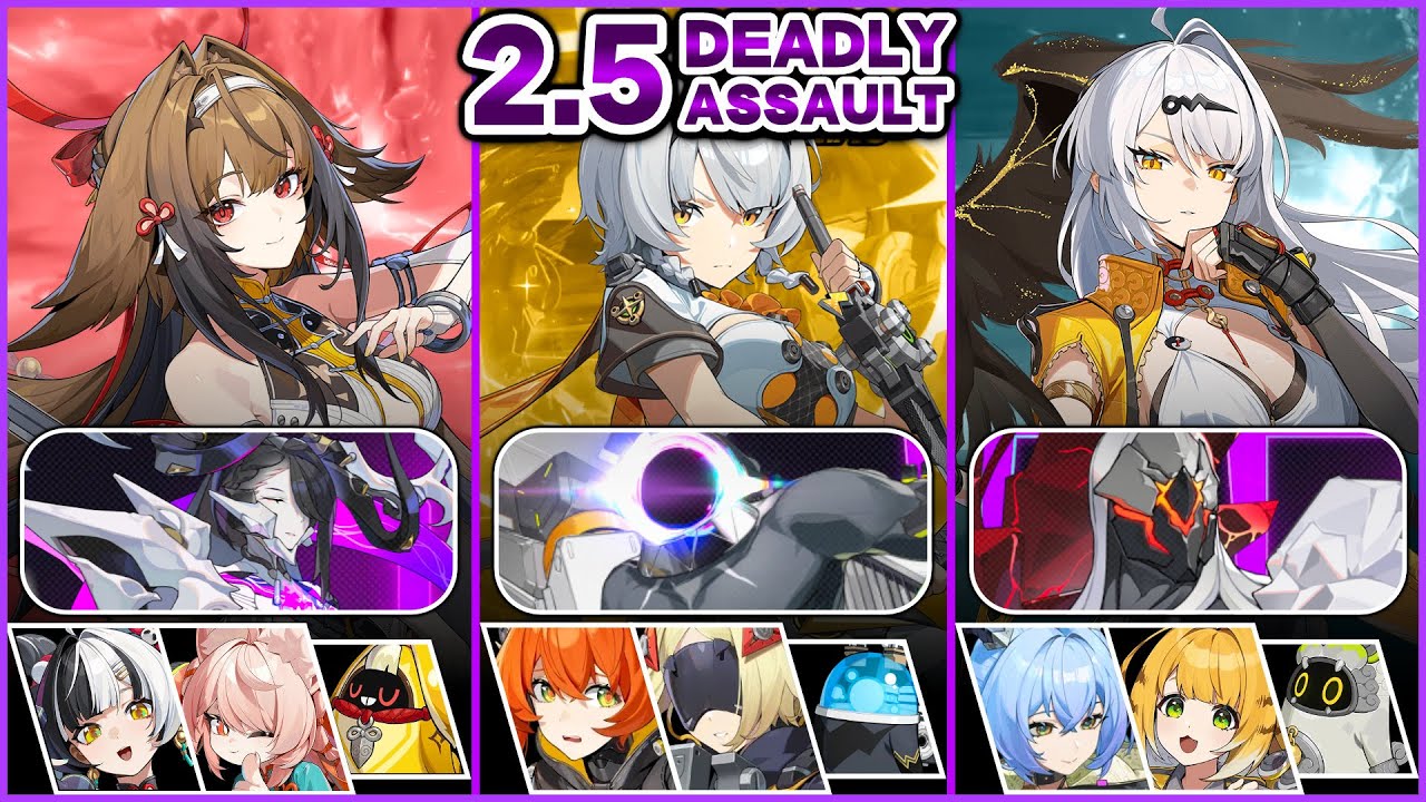 NEW 2.5 Deadly Assault 9-Stars ⭐| M0 Ye Shunguang, M0 Sanby & M0 Yixuan | Zenless Zone Zero